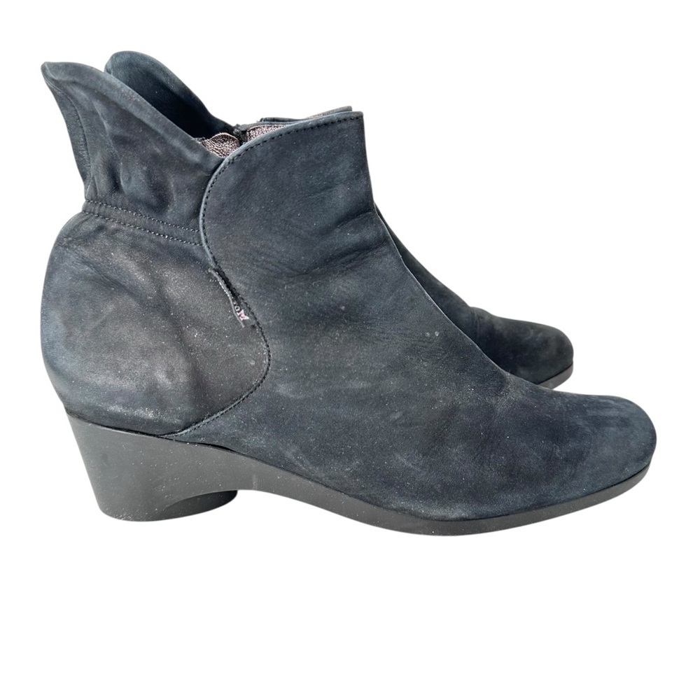 Mephisto Turna Black Nubuck Women’s Ankle Boots Size 8 Comfortcore